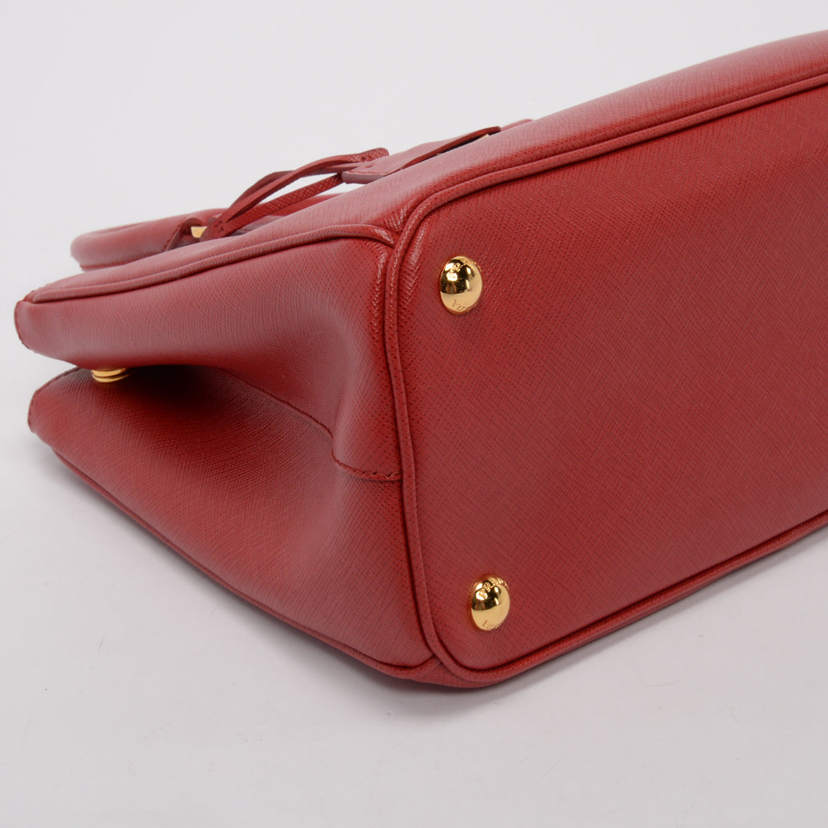 Prada Red Saffiano Lux Small Galleria Tote