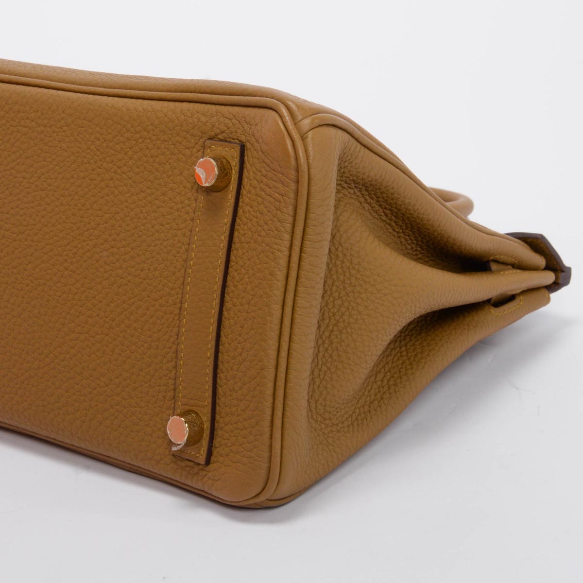 Hermes Bronze Dore Togo Birkin 25 GHW