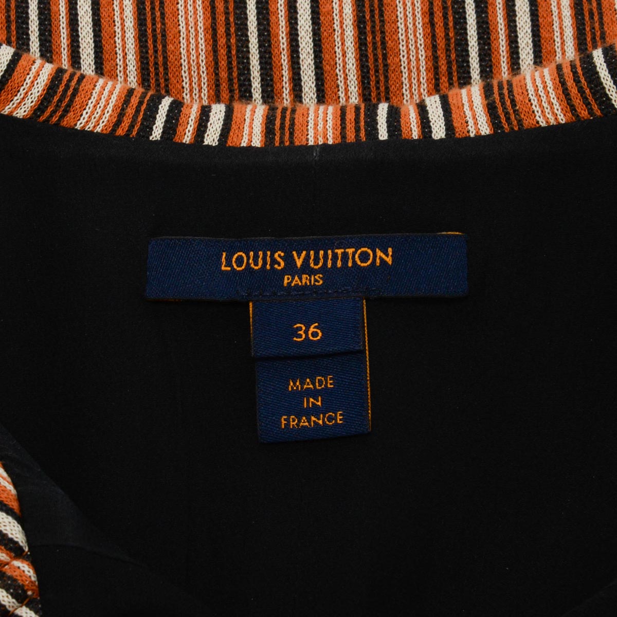 Louis Vuitton Tan Pinstriped Mini Dress FR 36