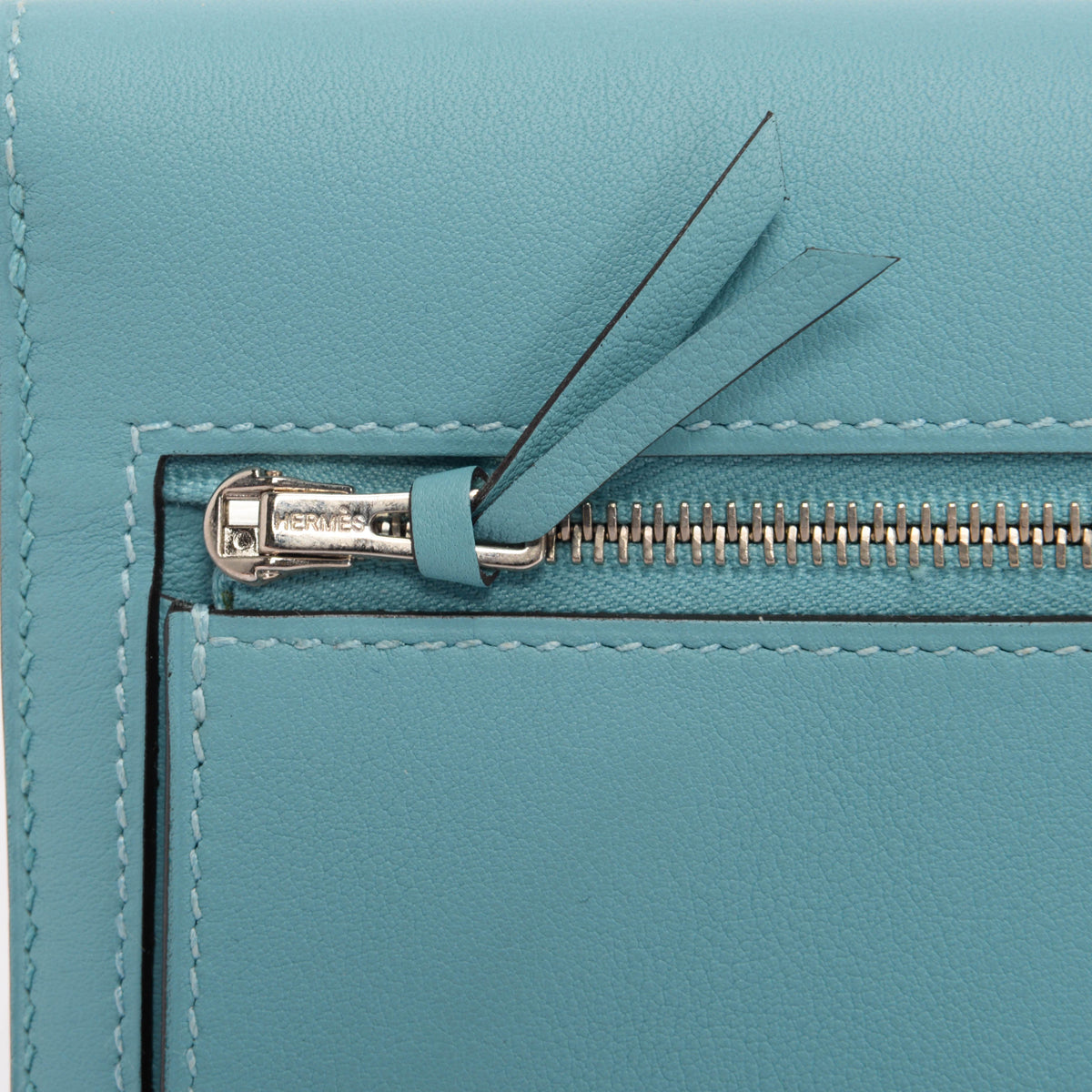 Hermes Blue Swift Dogon Recto Verso Wallet