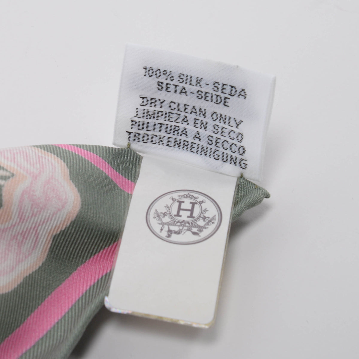 Hermes Vert Super Silk Quest Detail Scarf