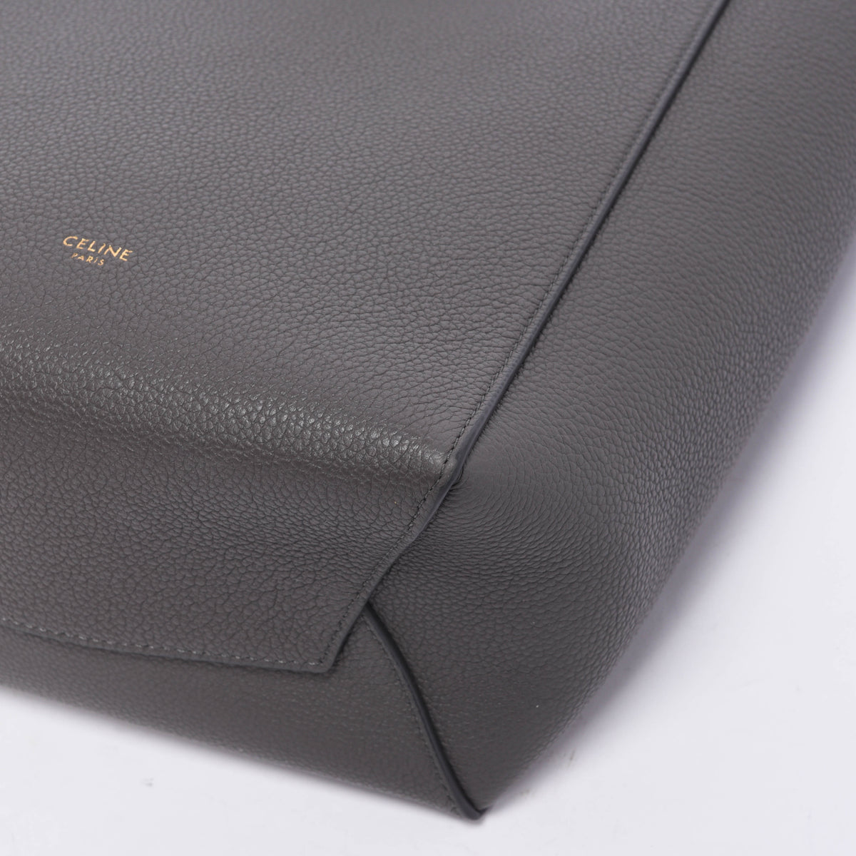 Celine Dark Grey Grained Calfskin Small Sangle Shoulder Bag