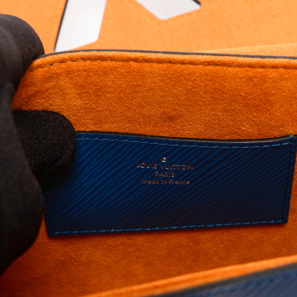 Louis Vuitton Blue Epi Braided Handle Twist MM