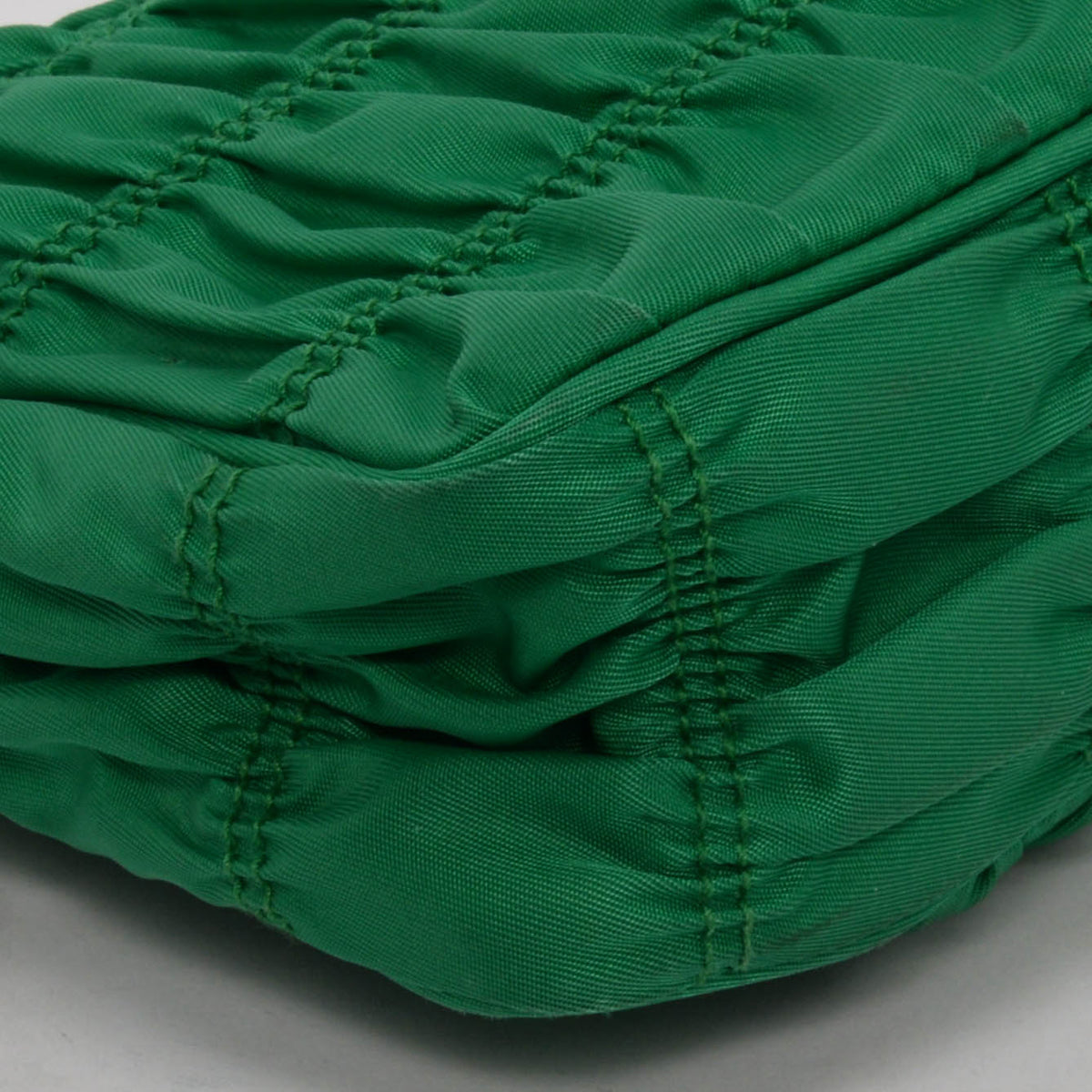 Prada Green Nylon Gaufre Re-Edition 2000 Mini Bag