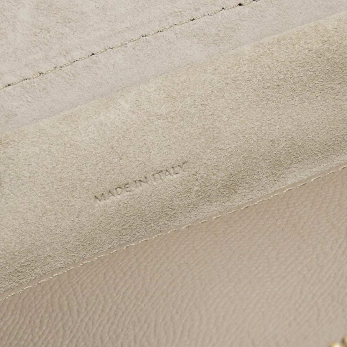 Celine Beige Grained Calfskin Micro Belt Bag