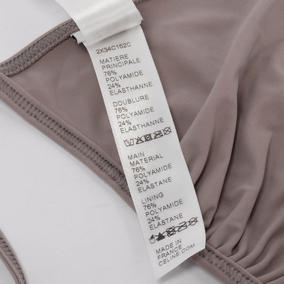 Celine Dusty Lilac Matte Jersey Logo Bikini Set