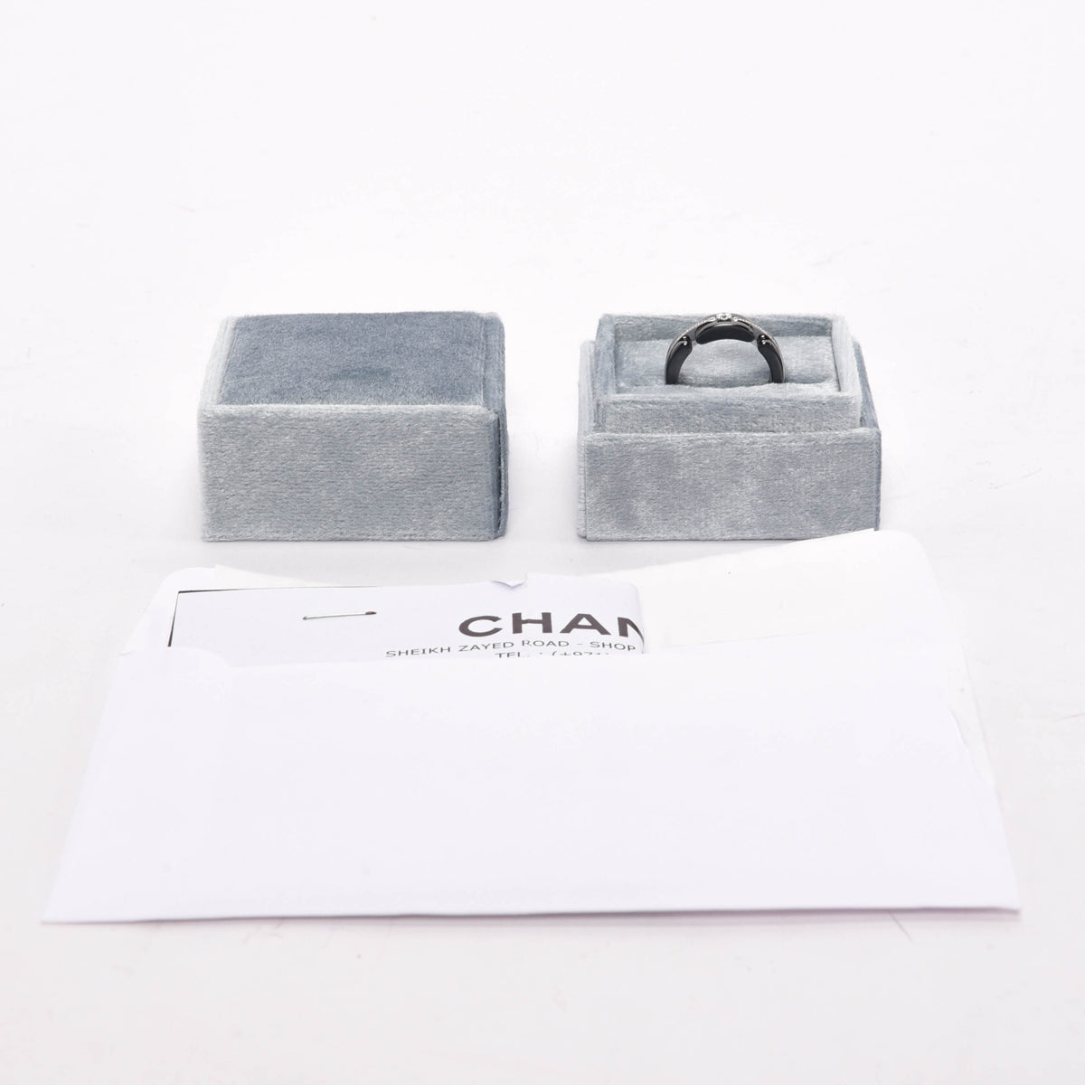 Chanel Black Ceramic, White Gold & Diamond Ultra Ring