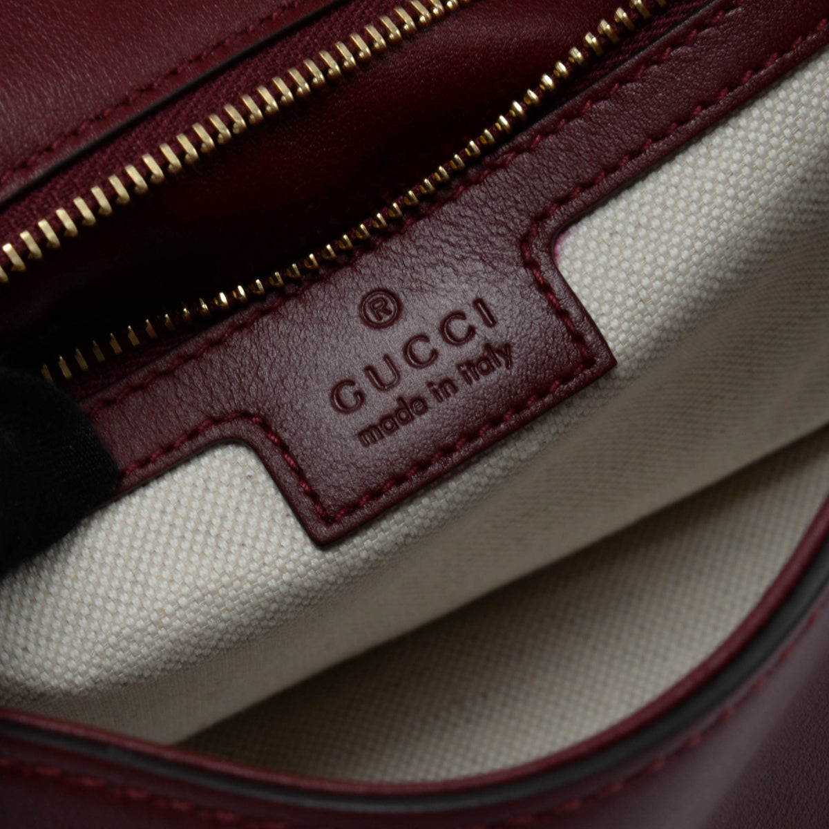 Gucci Rosso Ancora Roxy Calfskin Blondie Medium Top Handle Bag