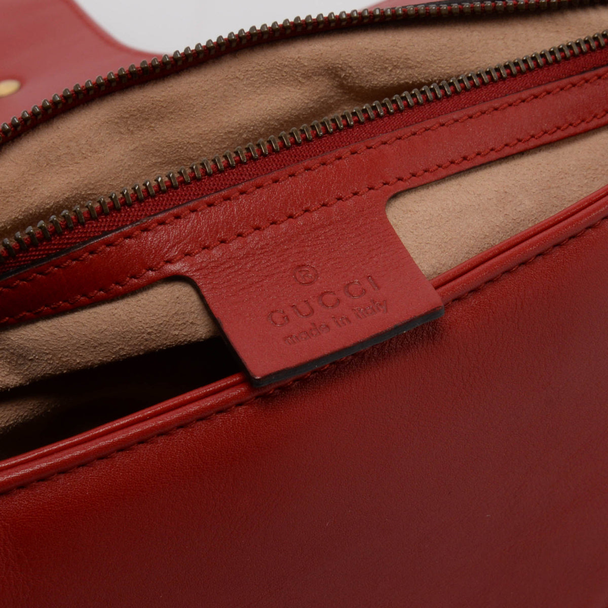 Gucci Red Matelasse Medium Marmont Shoulder Bag