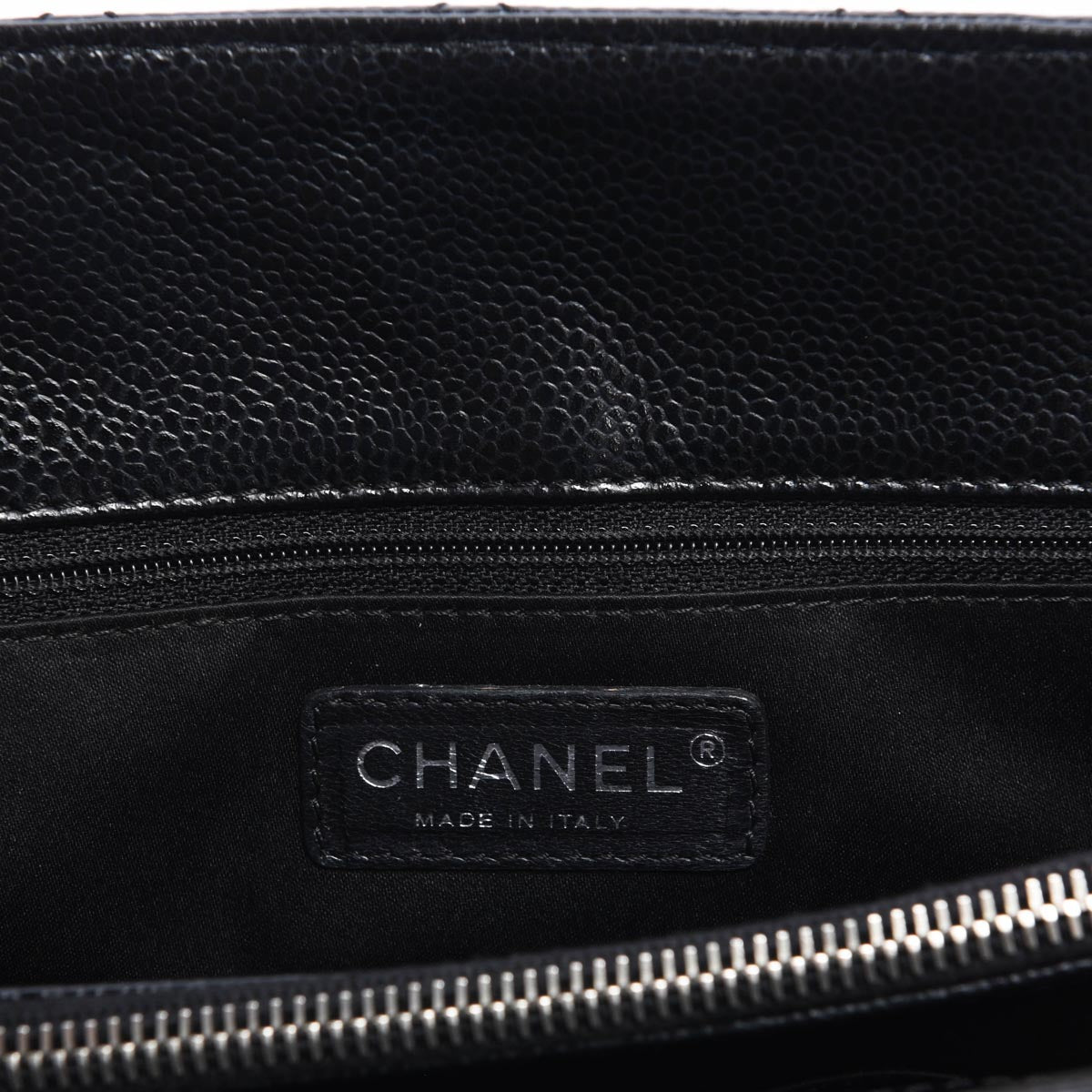 Chanel Black Quilted Caviar Grand Shopping Tote