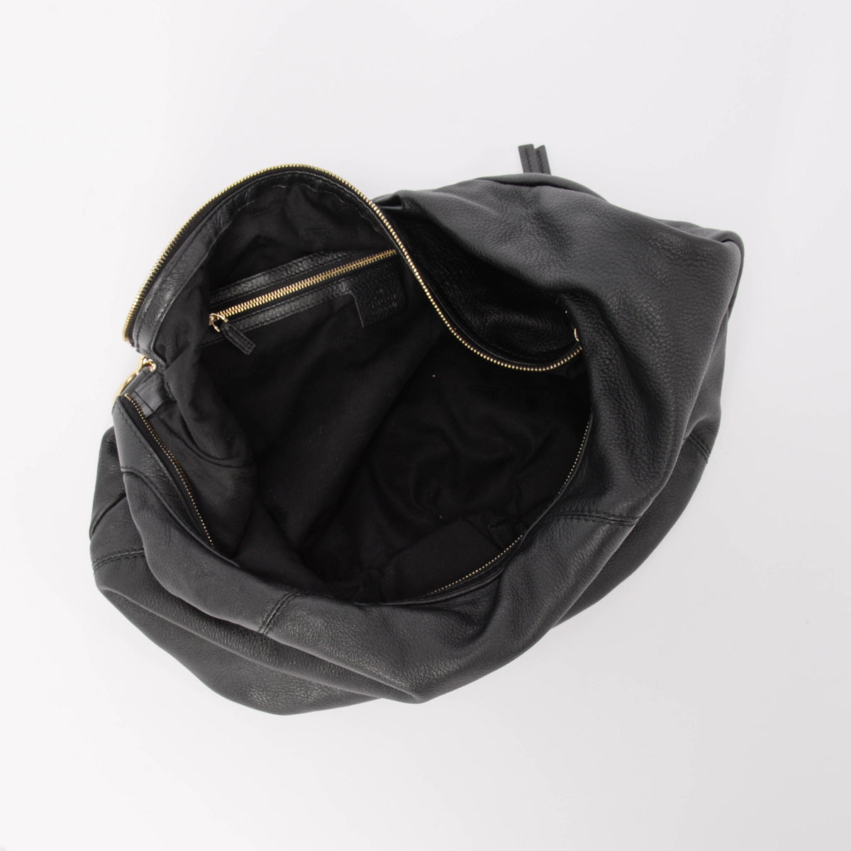Gucci Black Calfskin Medium Sienna Hobo Bag