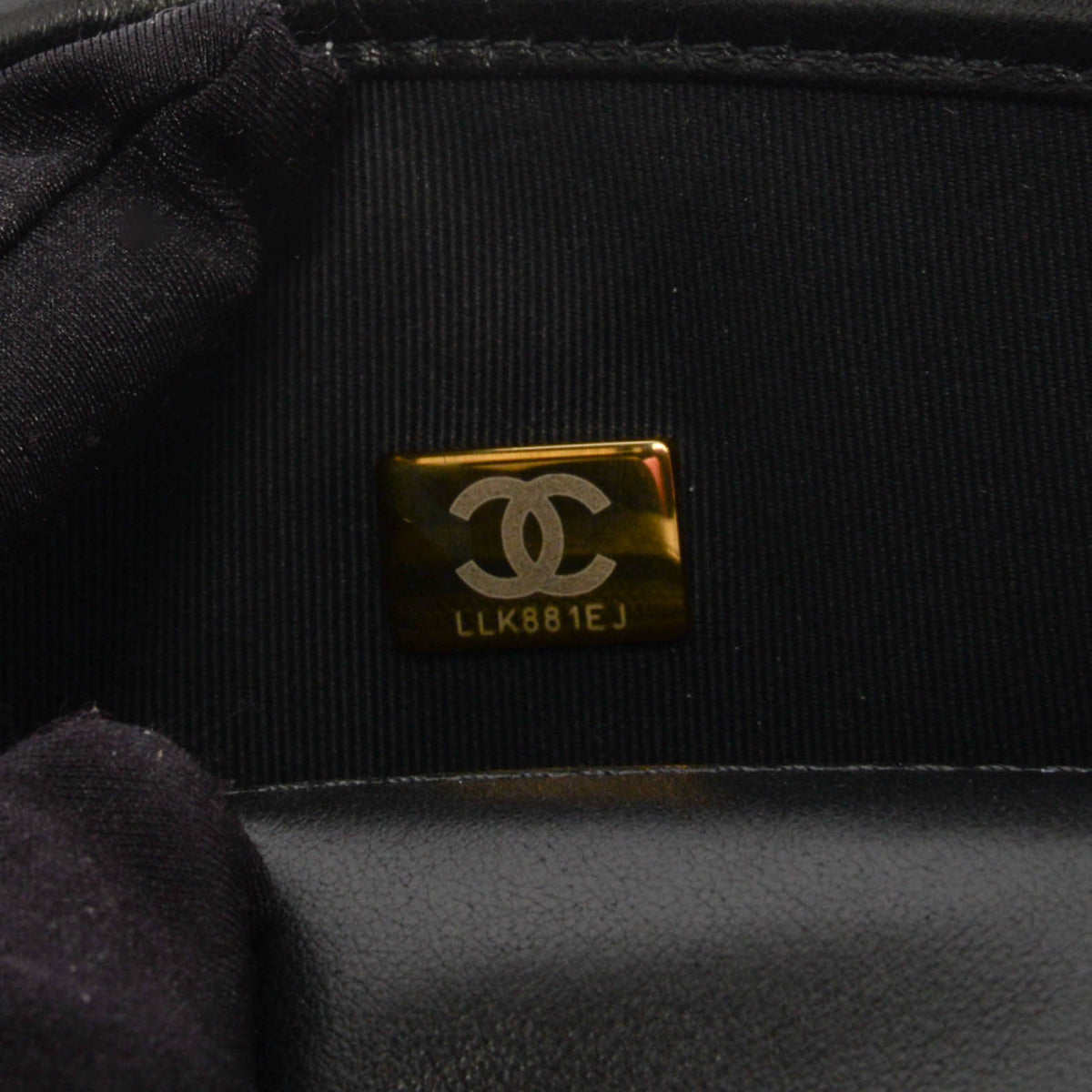Chanel Black & Pink Tweed Mini Flap Bag with Handle