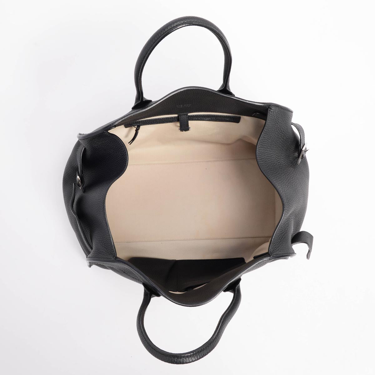 The Row Black Grained Calfskin Soft Margaux 15