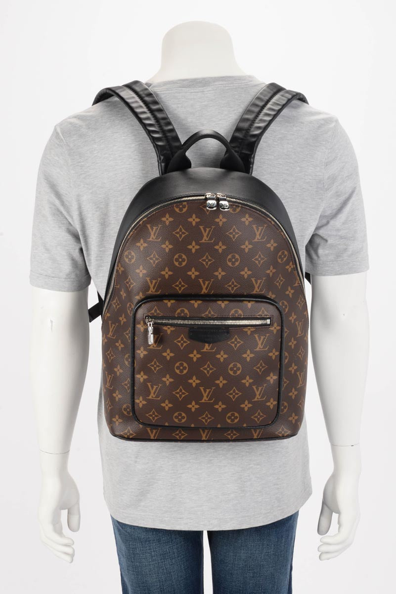 Louis Vuitton Black Monogram Macassar Josh Backpack