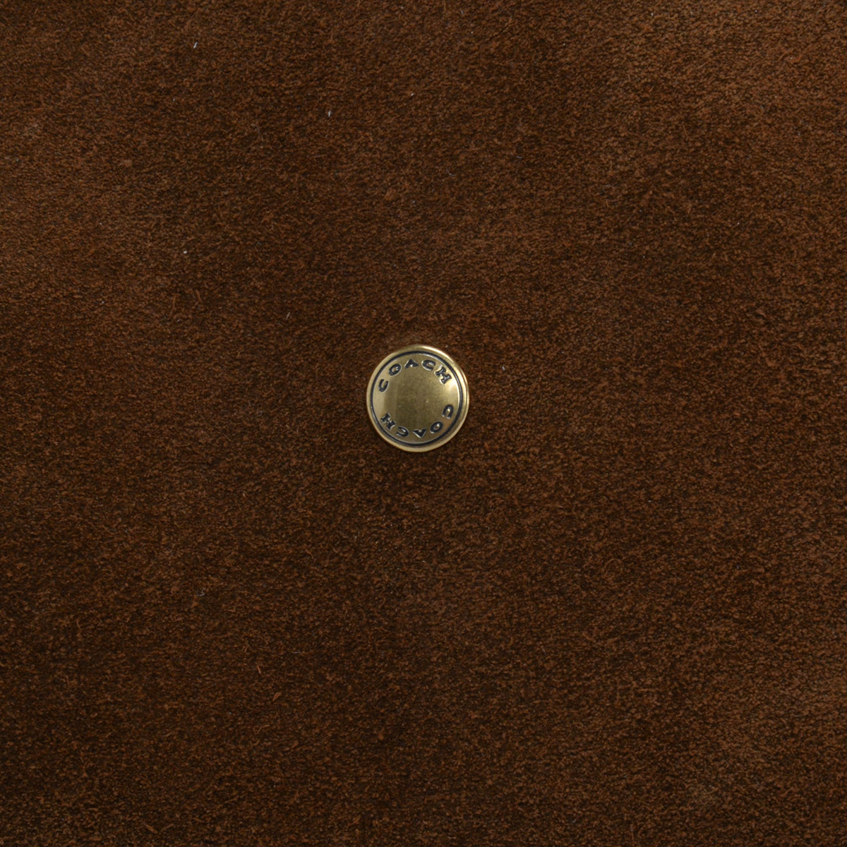 Coach Warm Brown Suede Brooklyn 34 Shoulder Bag