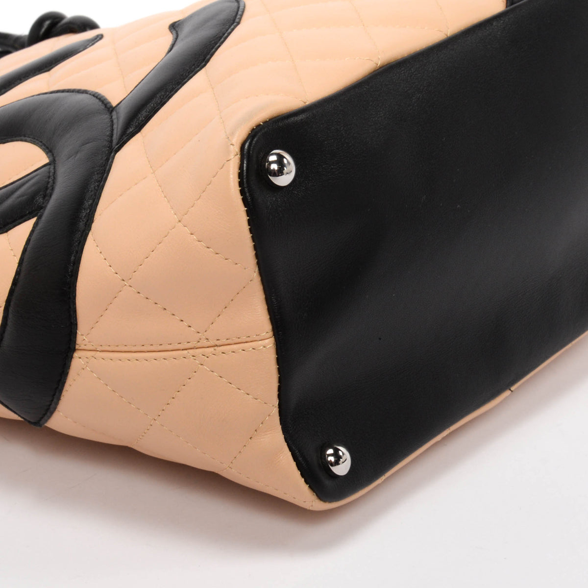 Chanel Beige Quilted Calfskin Medium Cambon Tote