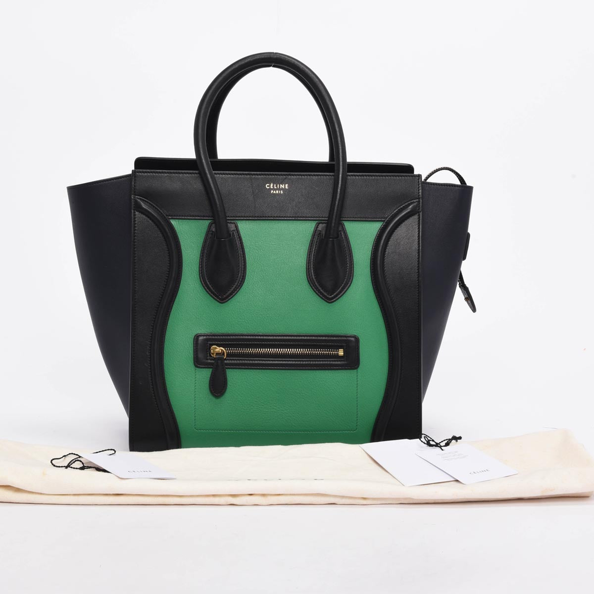 Celine Bi-Colour Palmelato Calfskin Mini Luggage Tote