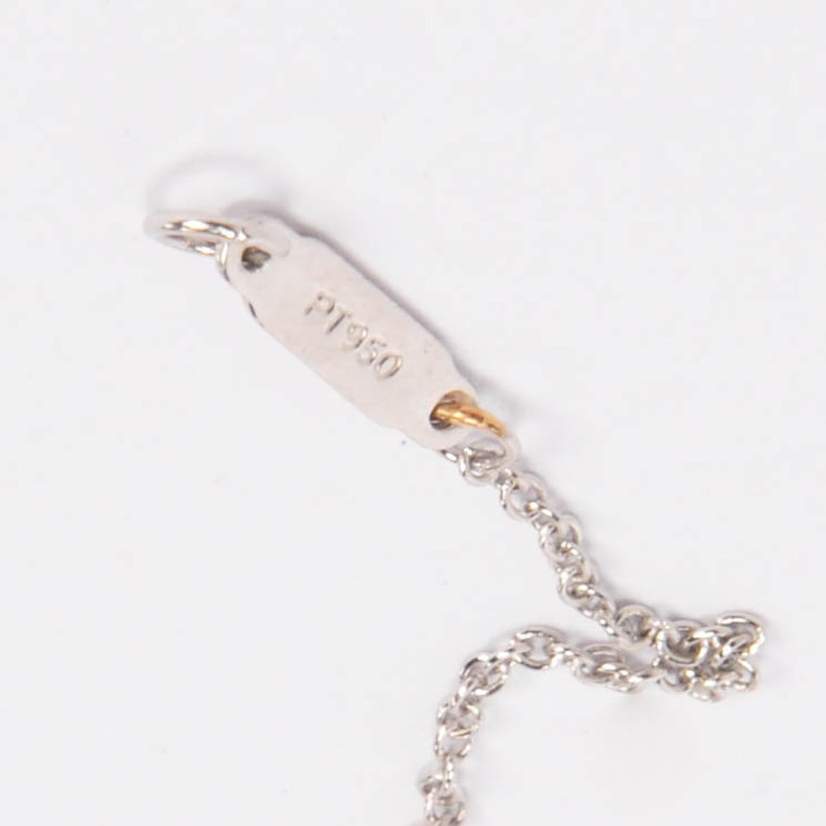Tiffany & Co Platinum & Diamond Large Heart Pendant Necklace