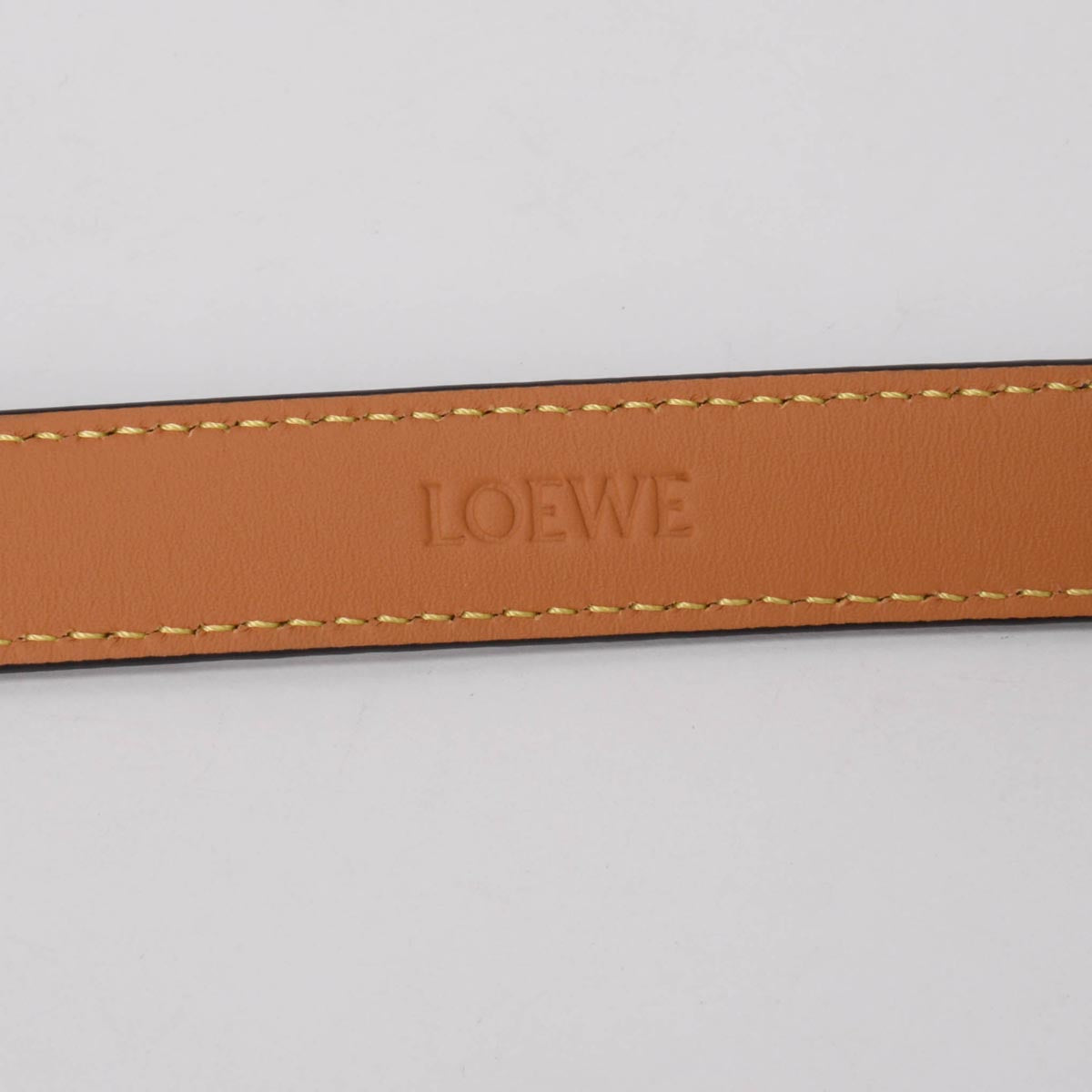 Loewe Sand Grained Calfskin Anagram Belt