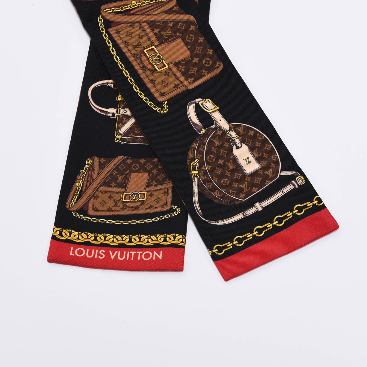 Louis Vuitton Marron Silk Tribute To Monogram Bandeau