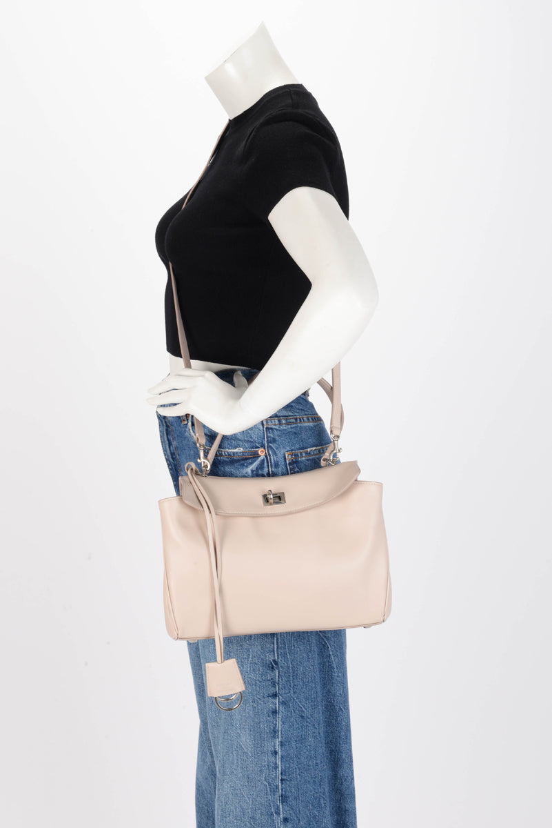 Balenciaga Almond Smooth Calfskin Small Rodeo Bag