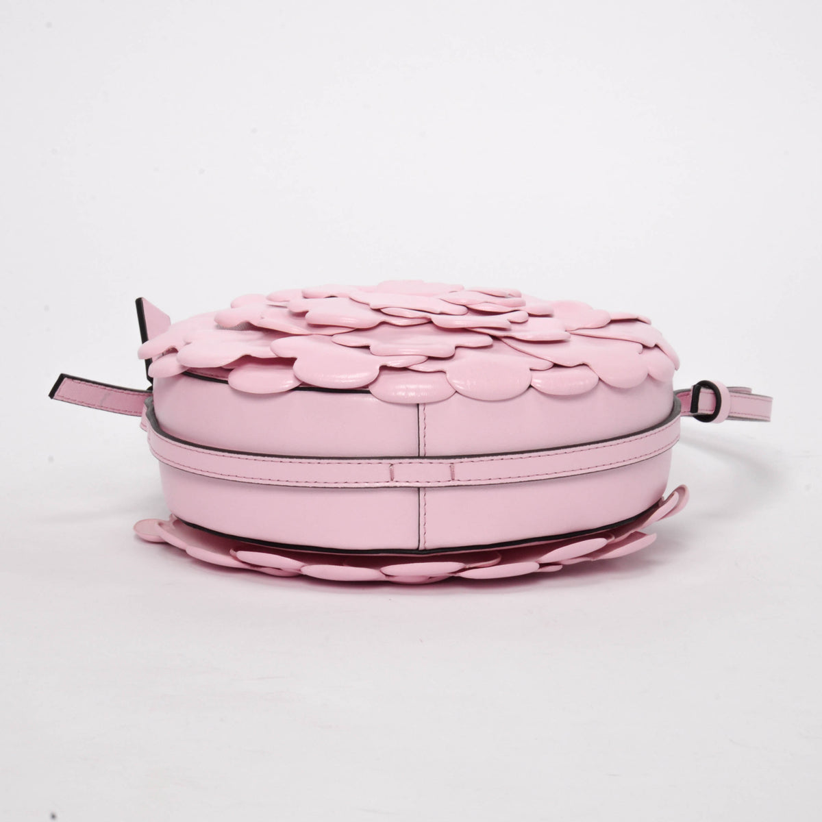 Valentino Pink Lambskin 03 Rose Edition Atelier Round Cross Body Bag