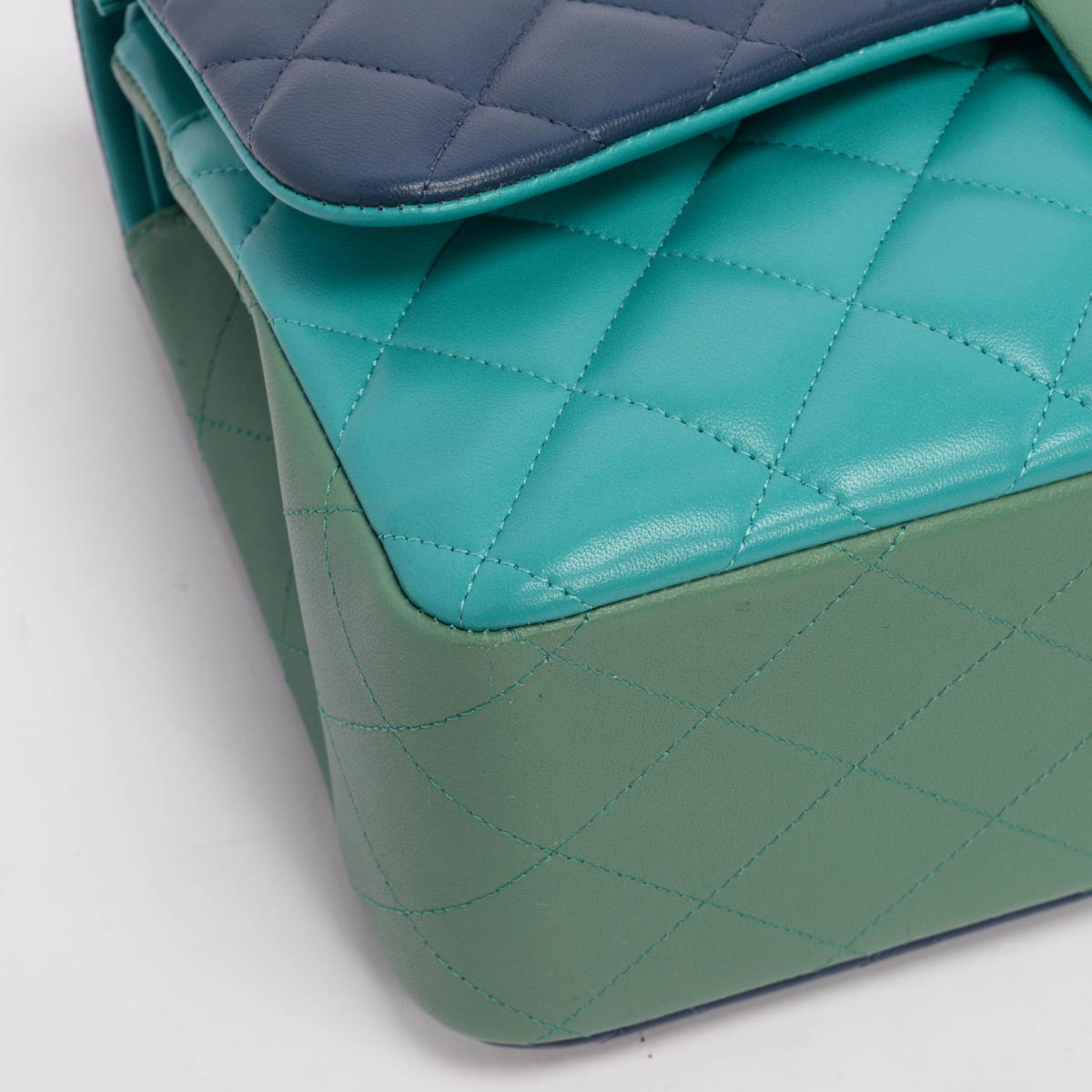 Chanel Tri-Colour Lambskin Jumbo Double Flap Bag