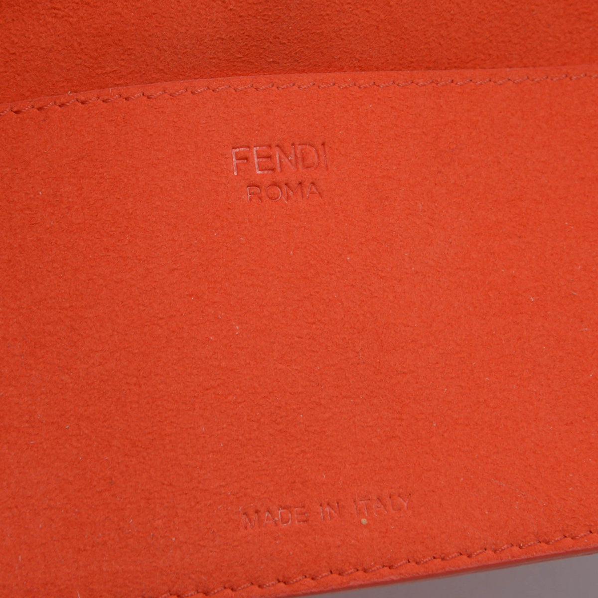 Fendi x Skims Orange Technical Knit Midi Chain Baguette