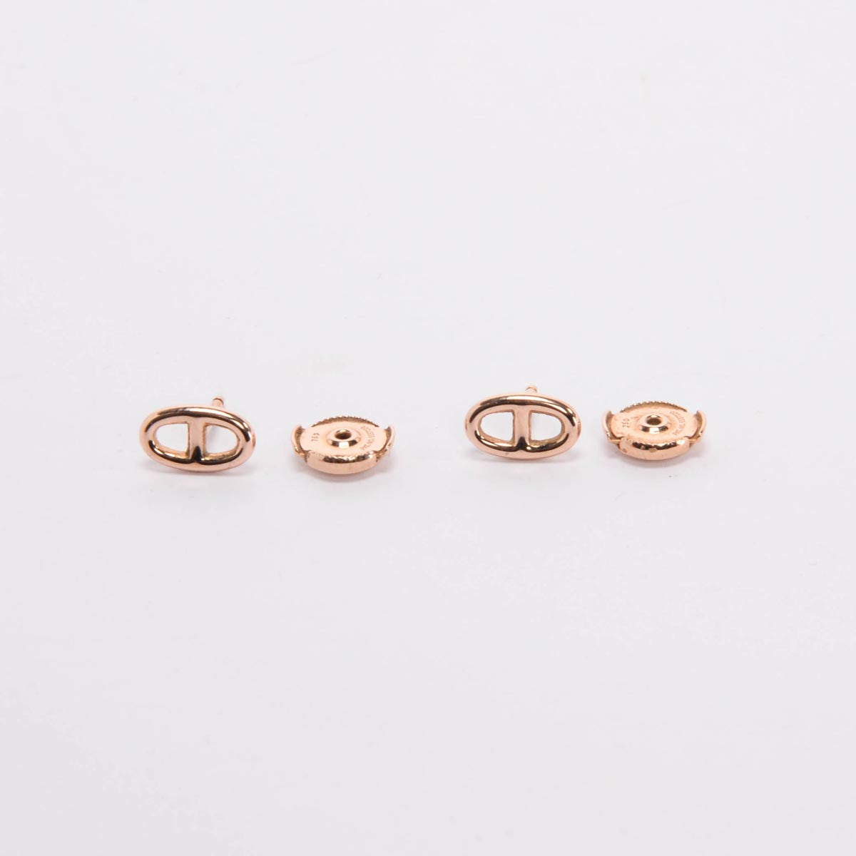 Hermes 18k Rose Gold Very Small Model Farandole Earrings