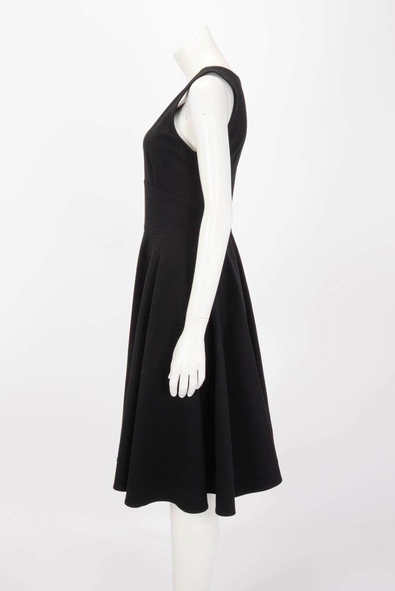 Prada Black Interlock Fit & Flair Dress XL