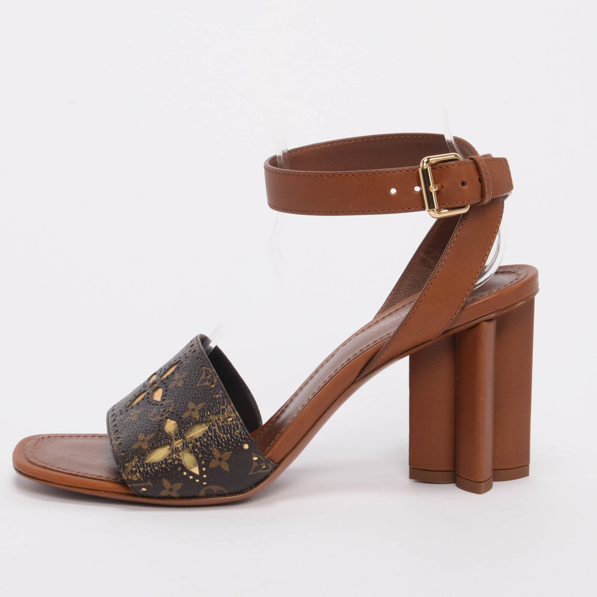 Louis Vuitton Tan Monogram Silhouette Sandals 41