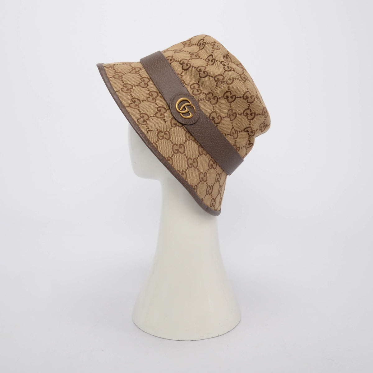 Gucci Beige GG Canvas Bucket Hat