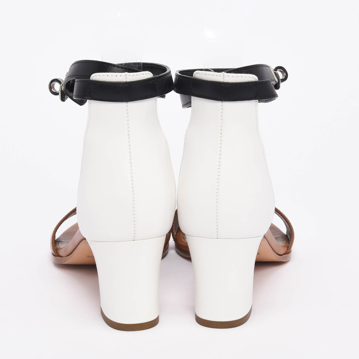Hermes Tri-Colour Box Calfskin Manege Sandals 40