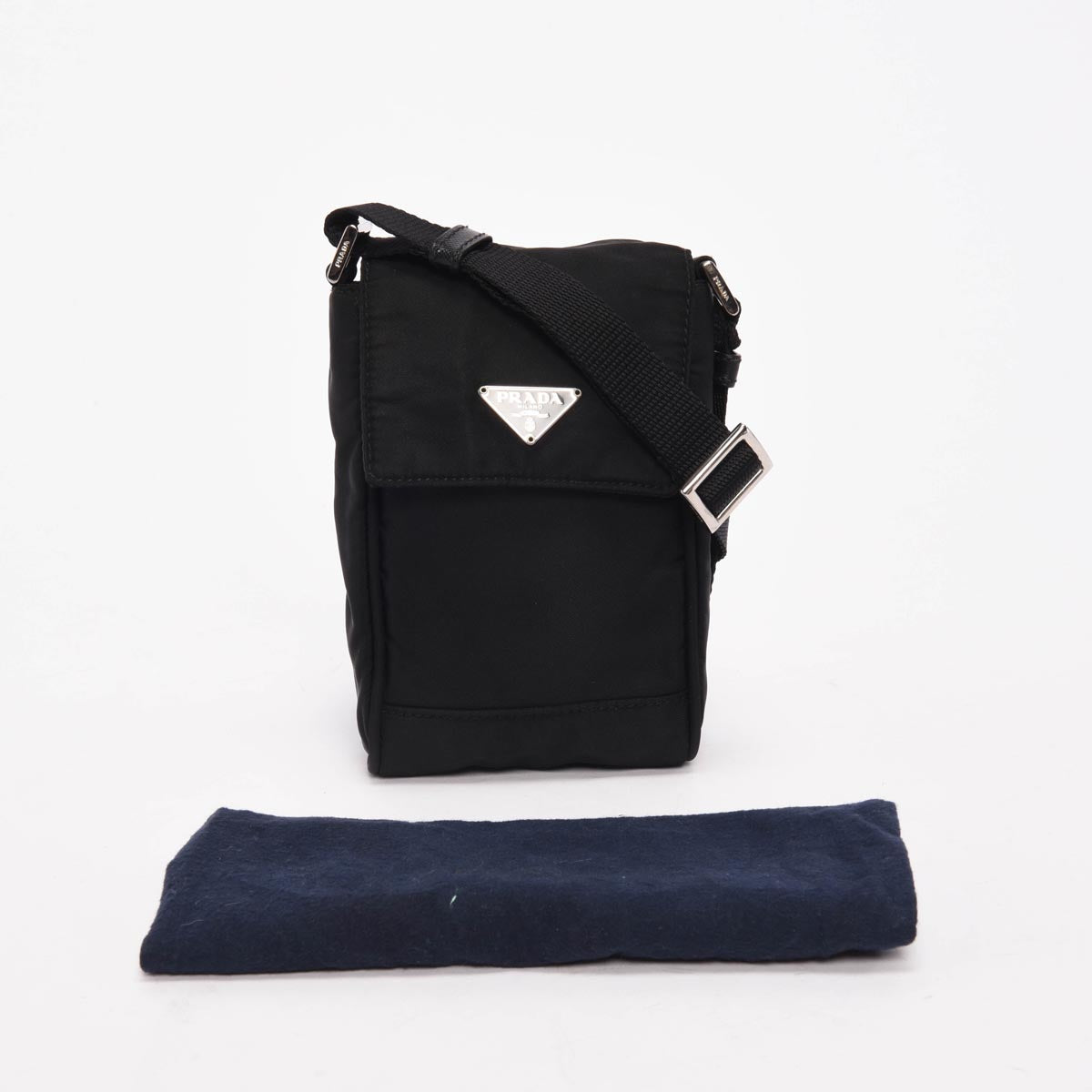 Prada Black Nylon Cross Body Mini Bag