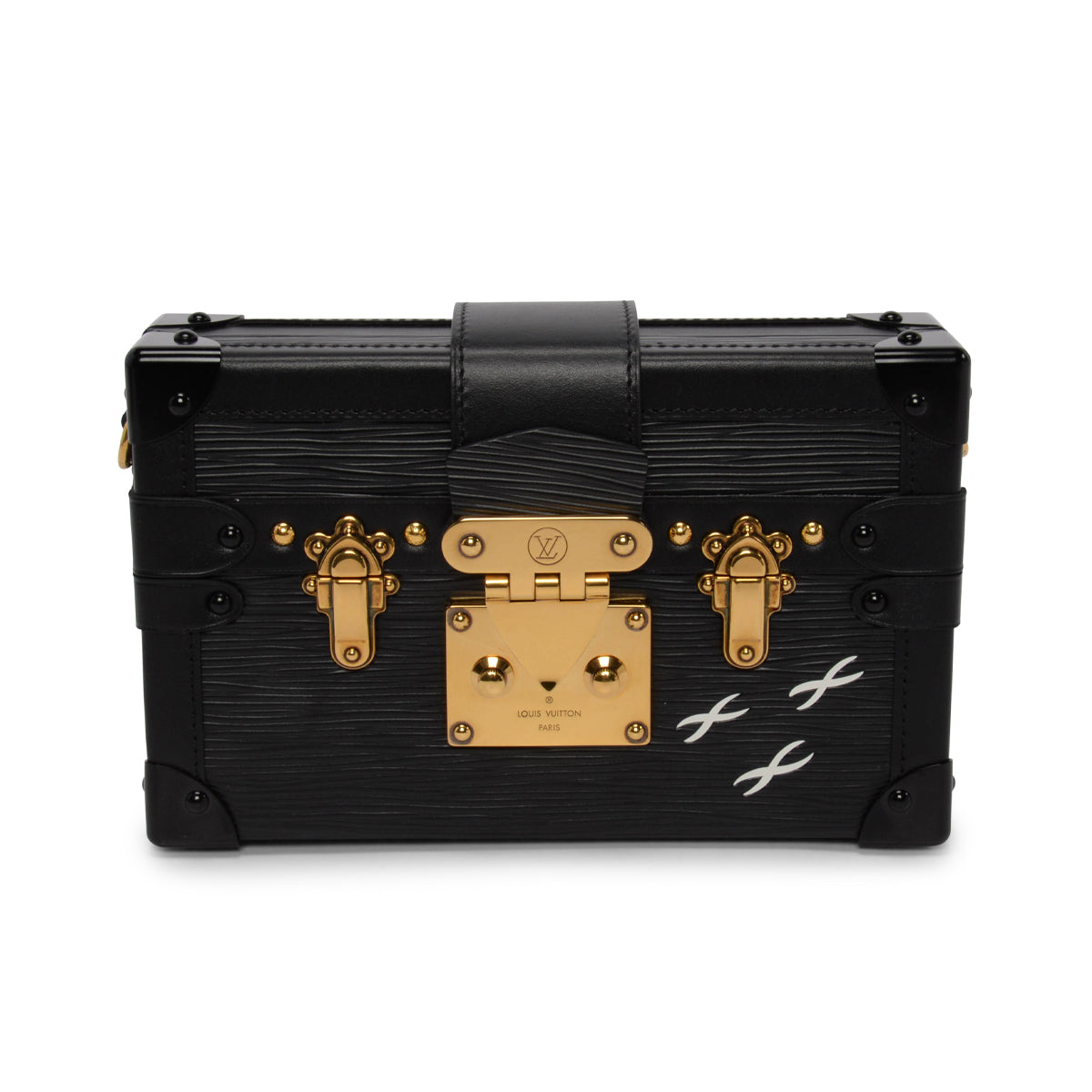 Louis Vuitton Black Epi Leather Petite Malle