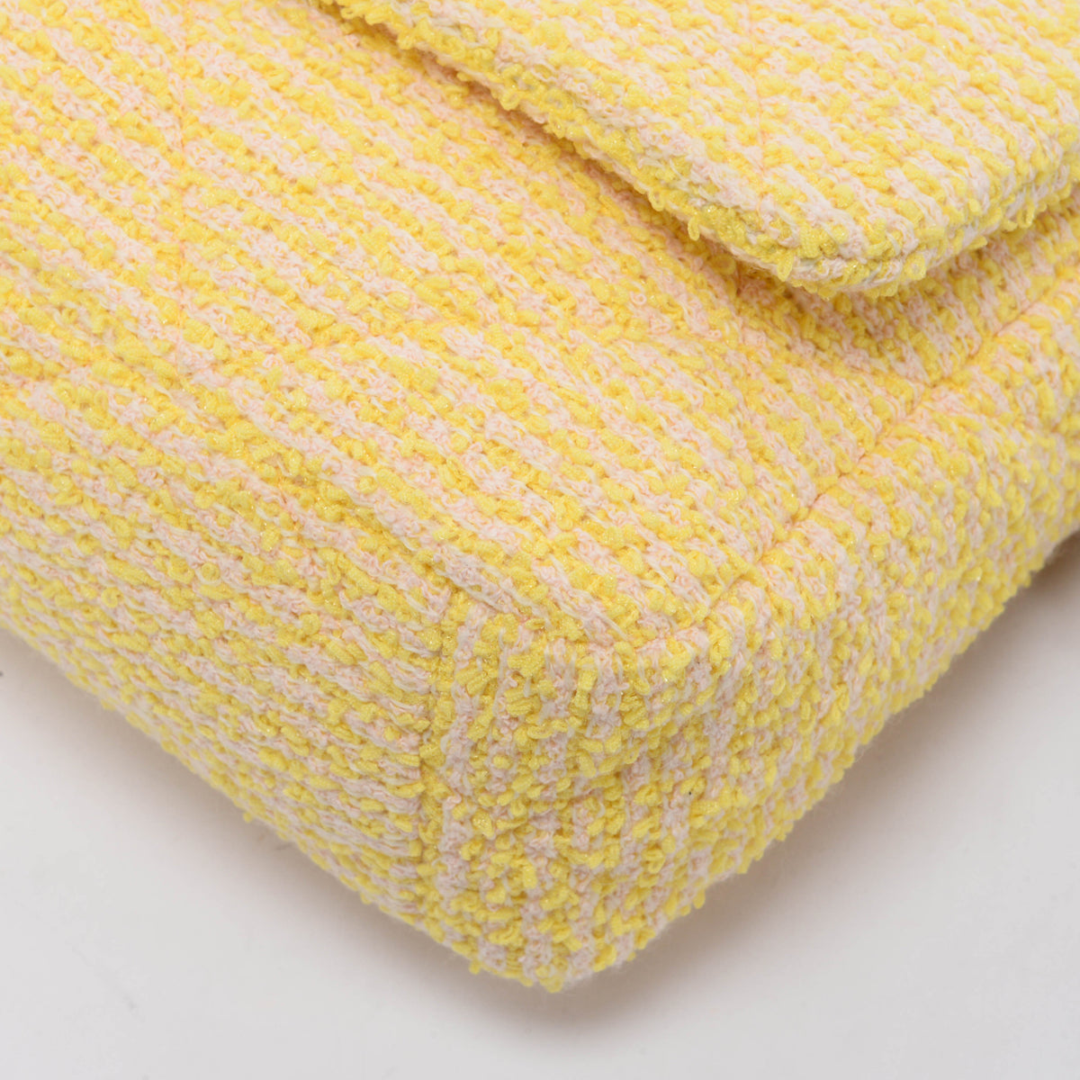 Chanel Yellow Tweed Medium Chanel 19 Shoulder Bag