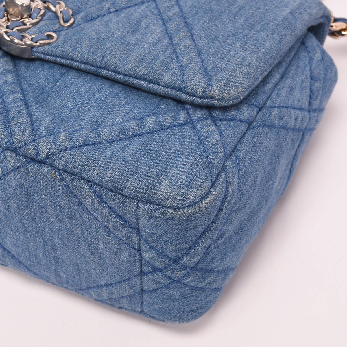 Chanel Light Quilted Denim 19 Flap Bag