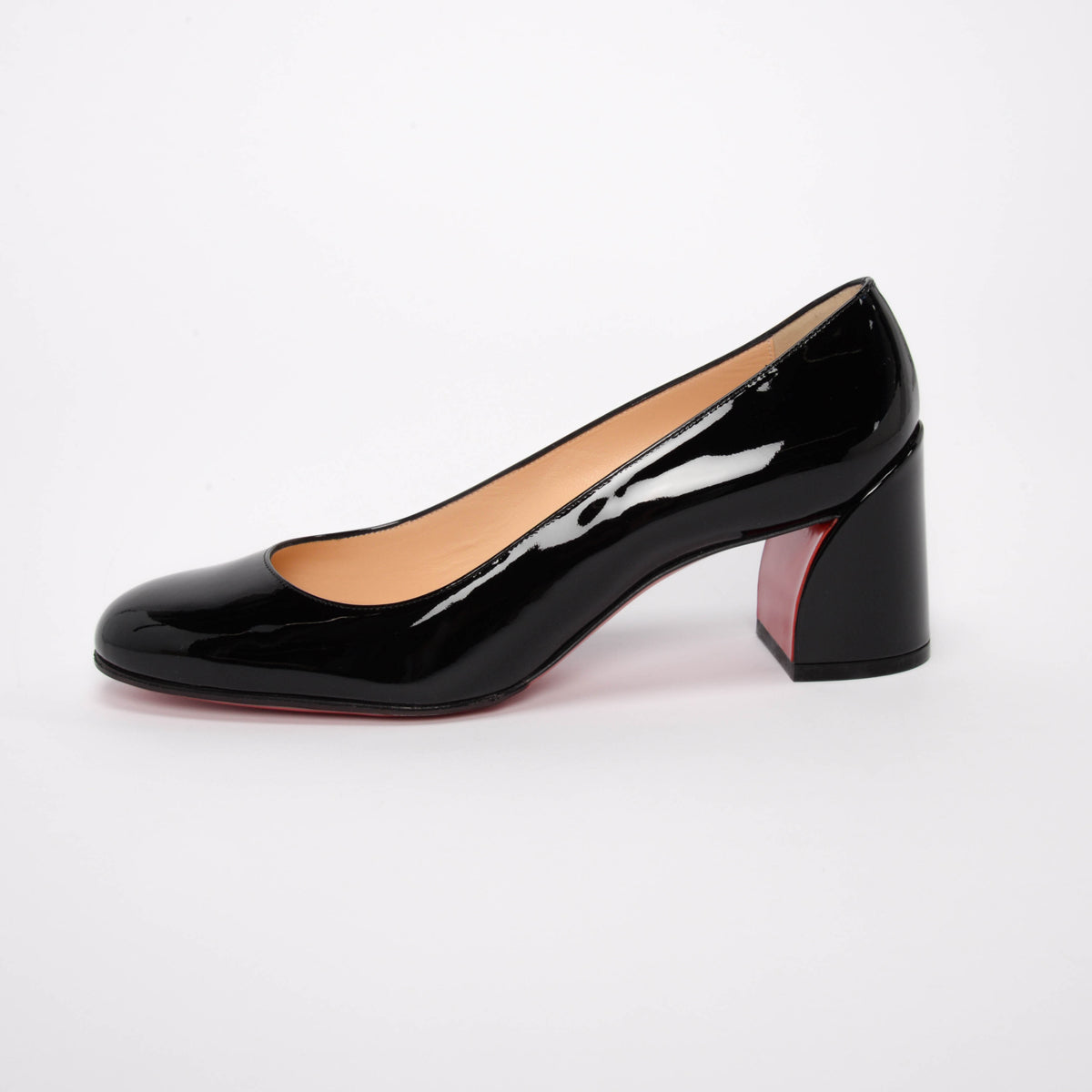 Christian Louboutin Black Patent Miss Sab Pumps 38.5