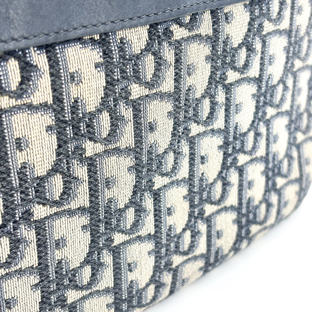 Dior Navy Oblique Canvas Pouch