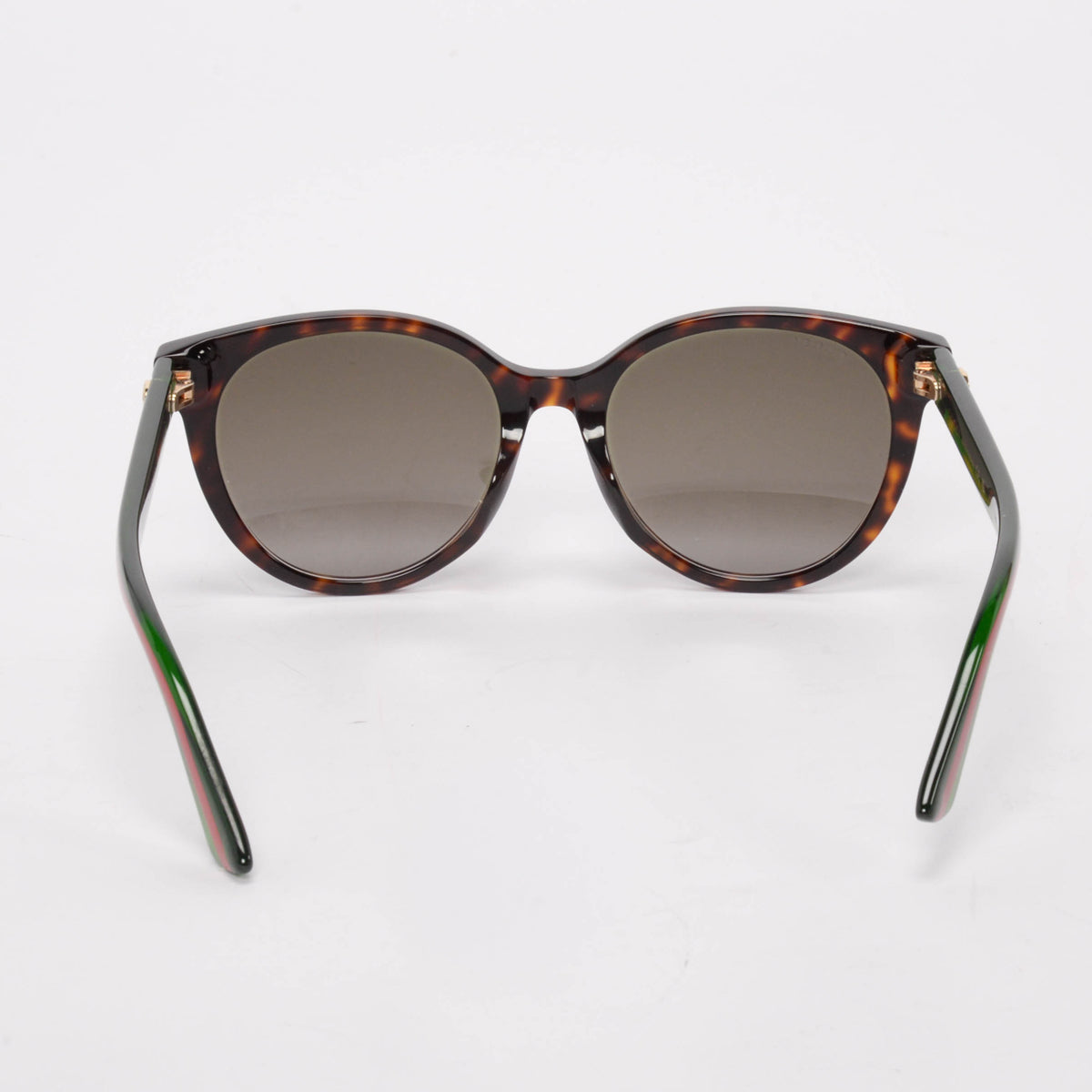 Gucci Havana GG Web Round Sunglasses