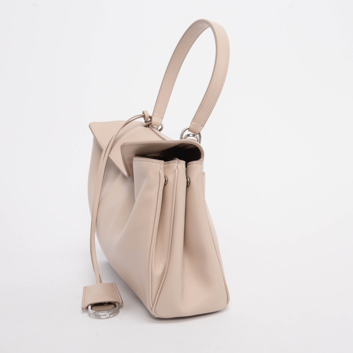 Balenciaga Almond Smooth Calfskin Small Rodeo Bag