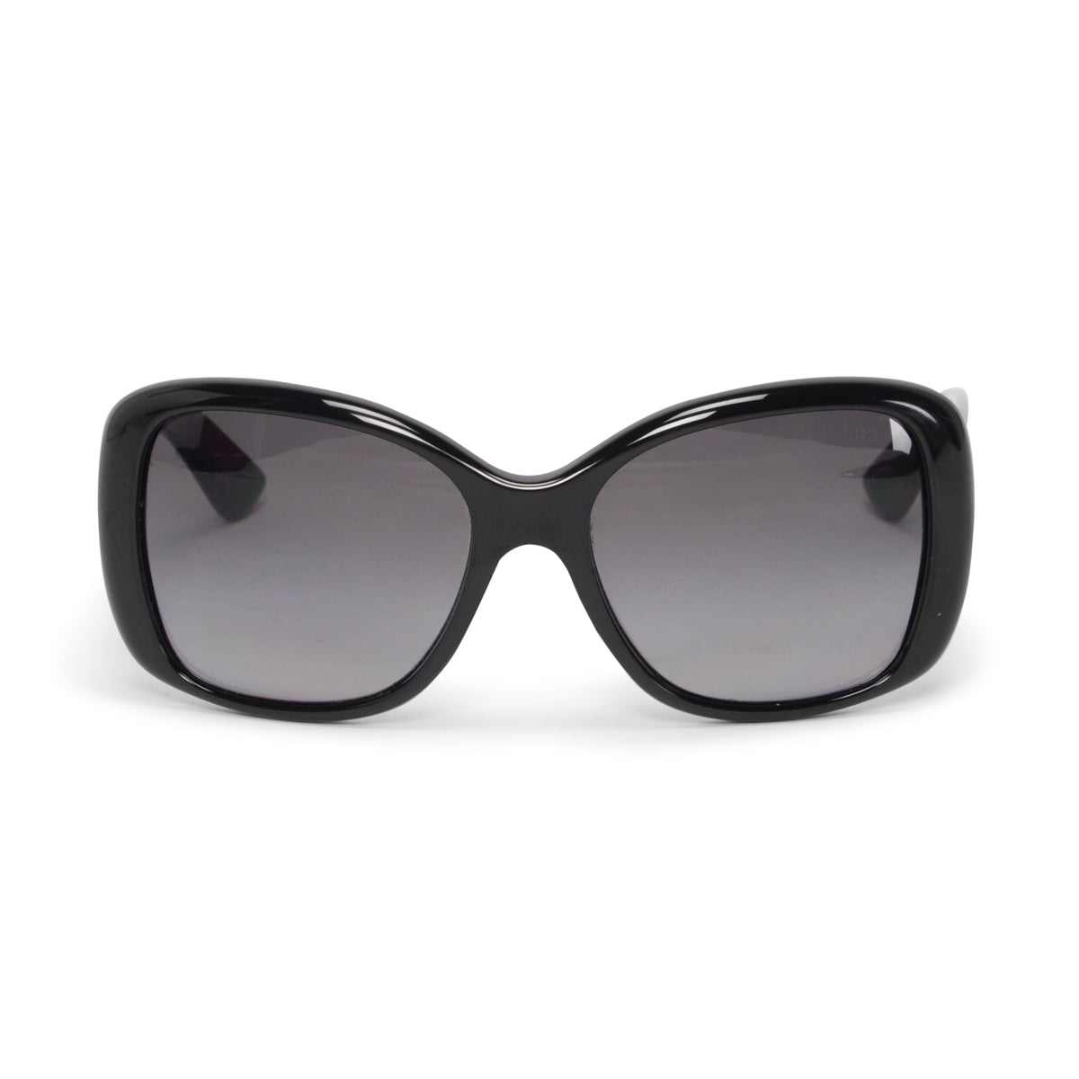 Prada Black Round Acetate Sunglasses