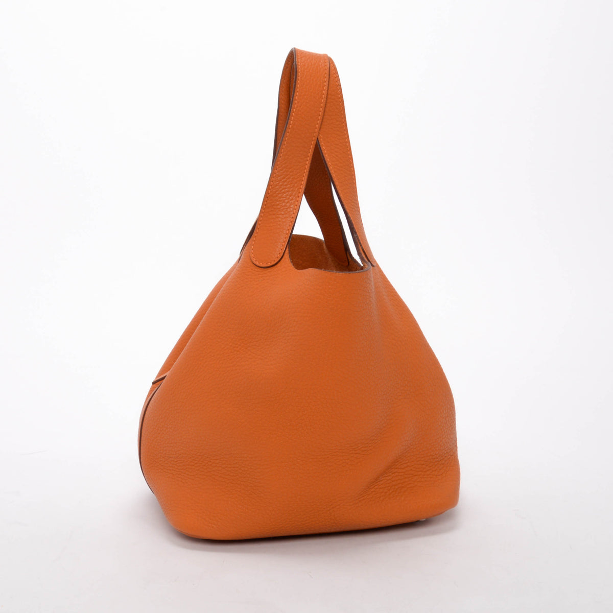 Hermes Orange Clemence Picotin 22