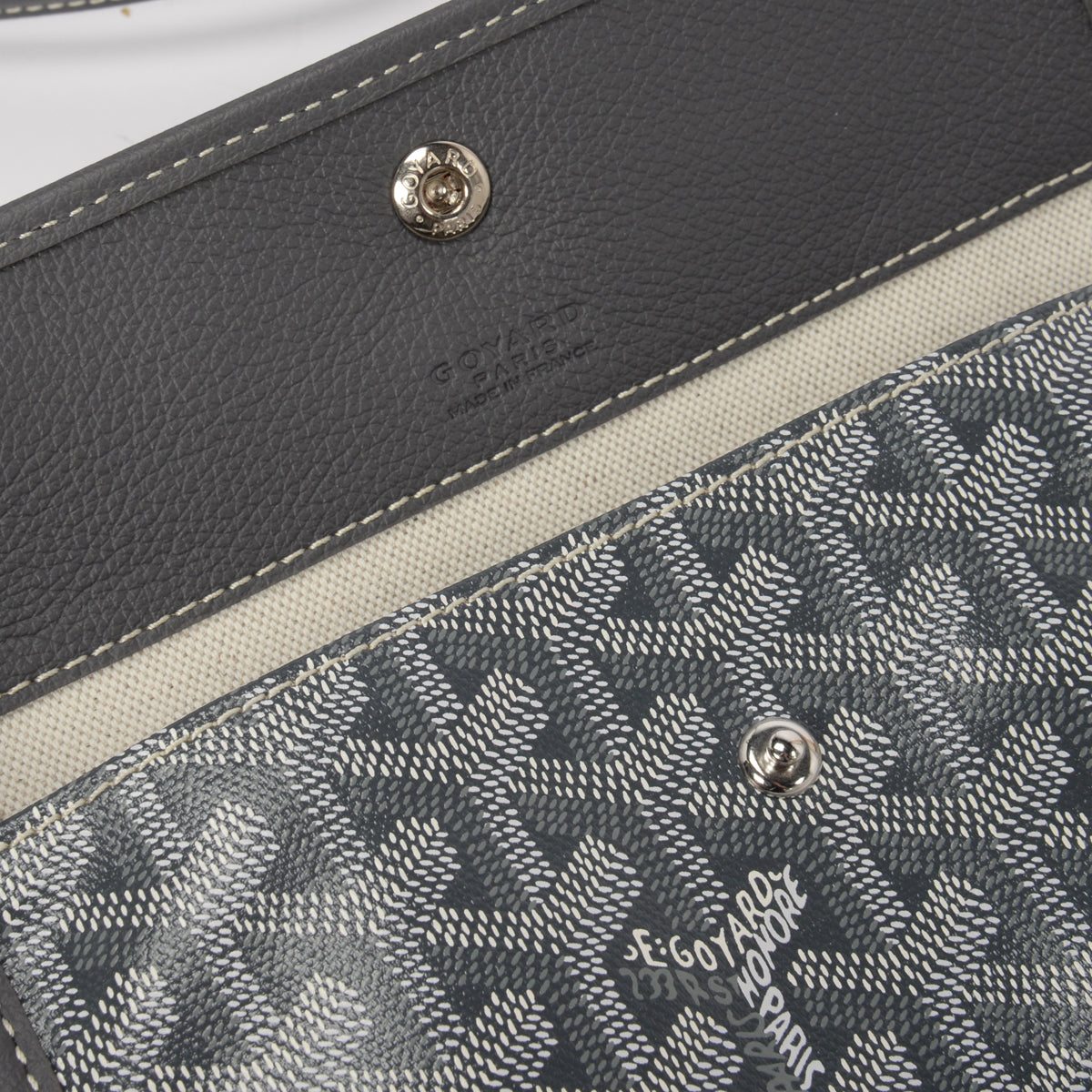Goyard Grey Goyardine Boheme Hobo Bag