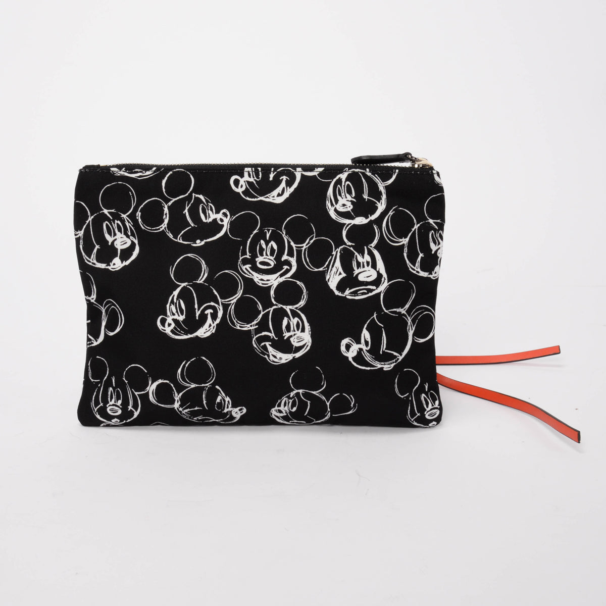 Stella McCartney Black & White Canvas Mickey Mouse Pouch