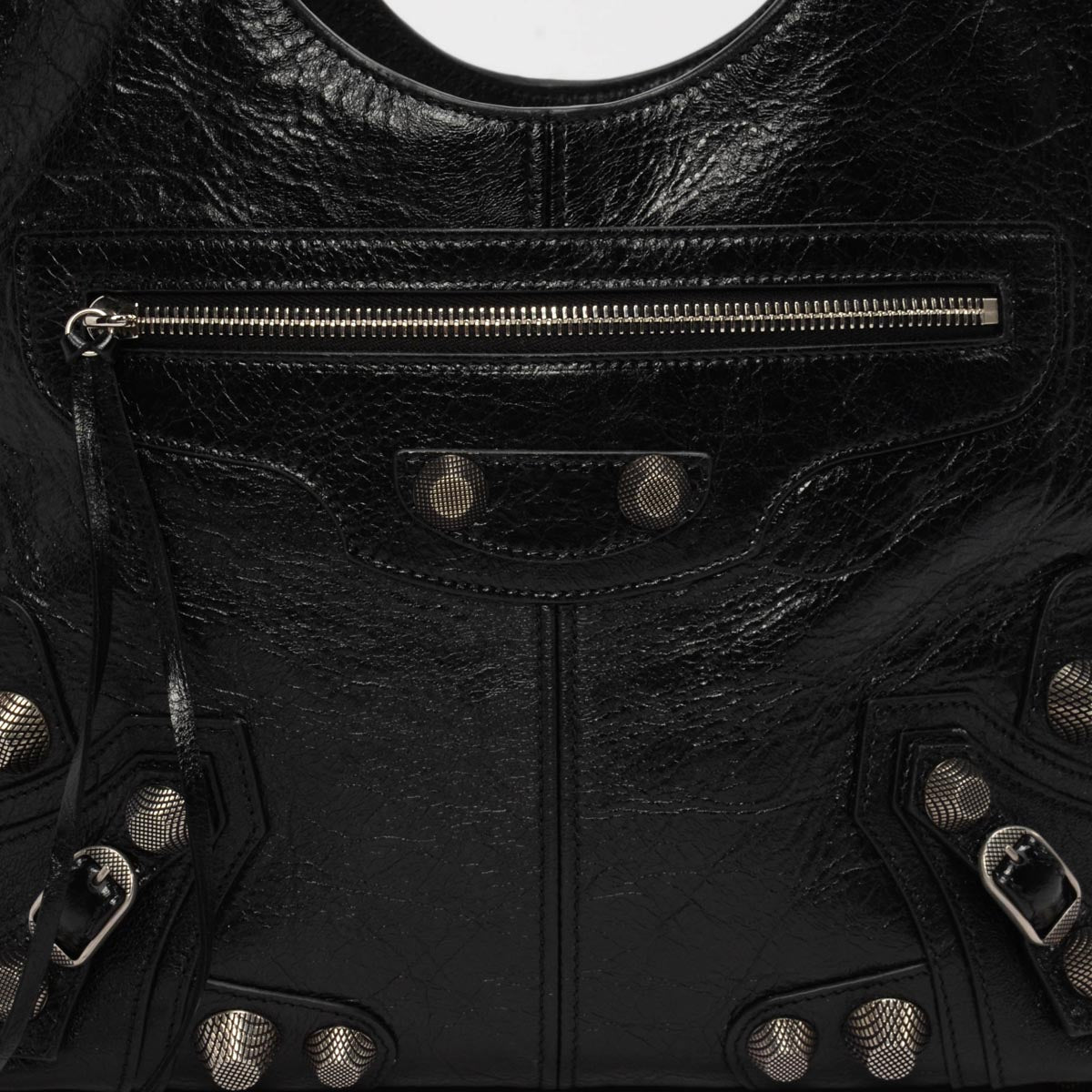 Balenciaga Black Arena Lambskin Le Cagole Carry All Tote