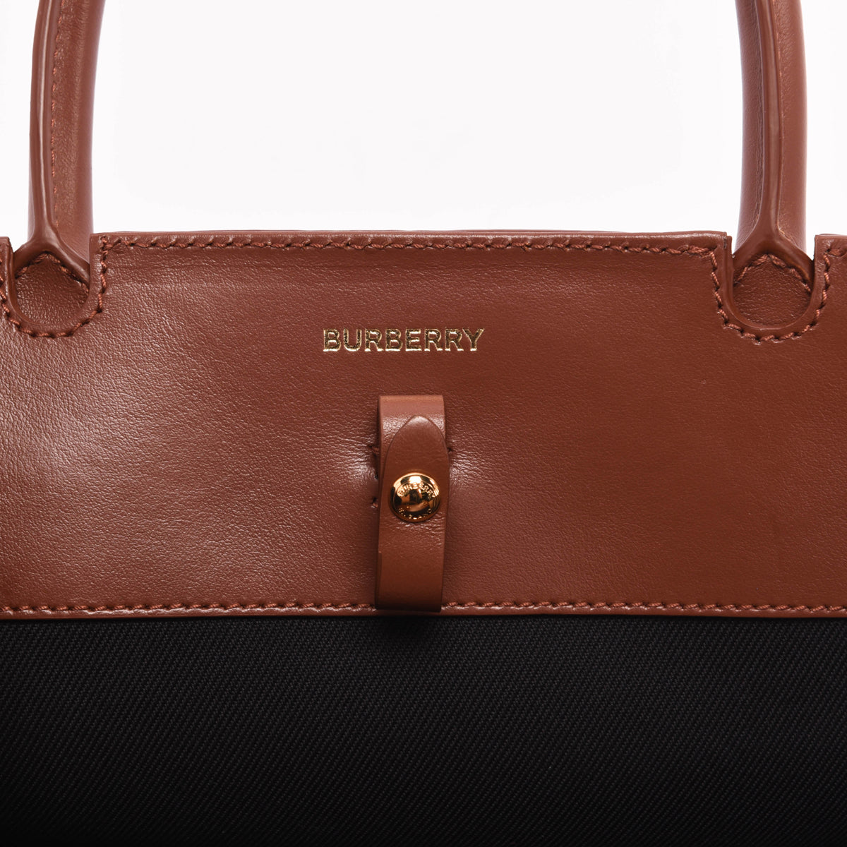Burberry Tan Vintage Check Baby Title Tote