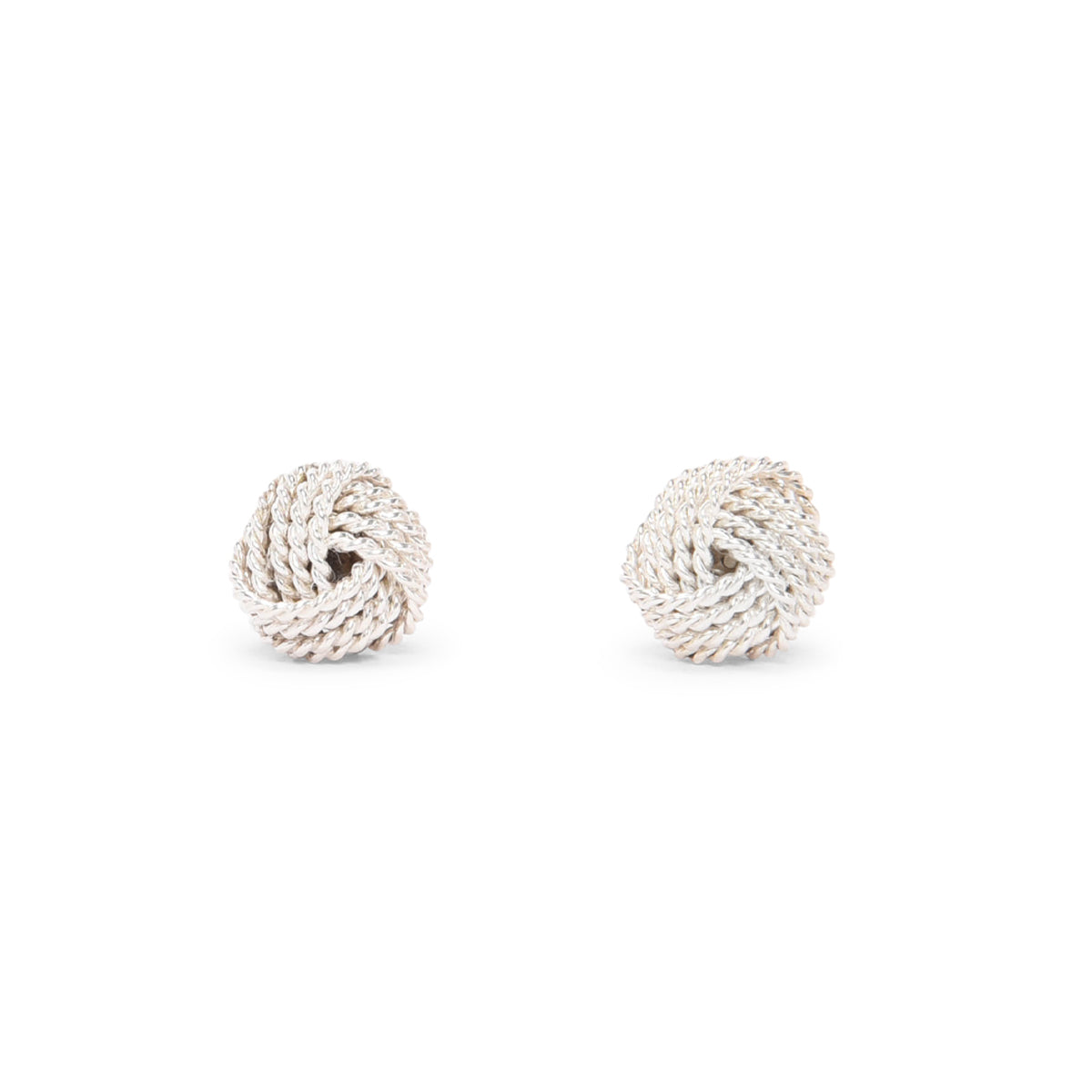 Tiffany & Co Sterling Silver Somerset Twist Knot Earrings