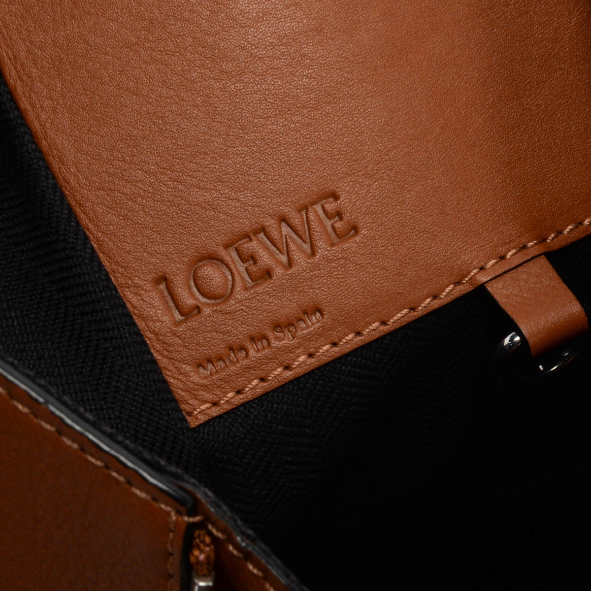 Loewe Tan Calfskin Small Hammock Tote