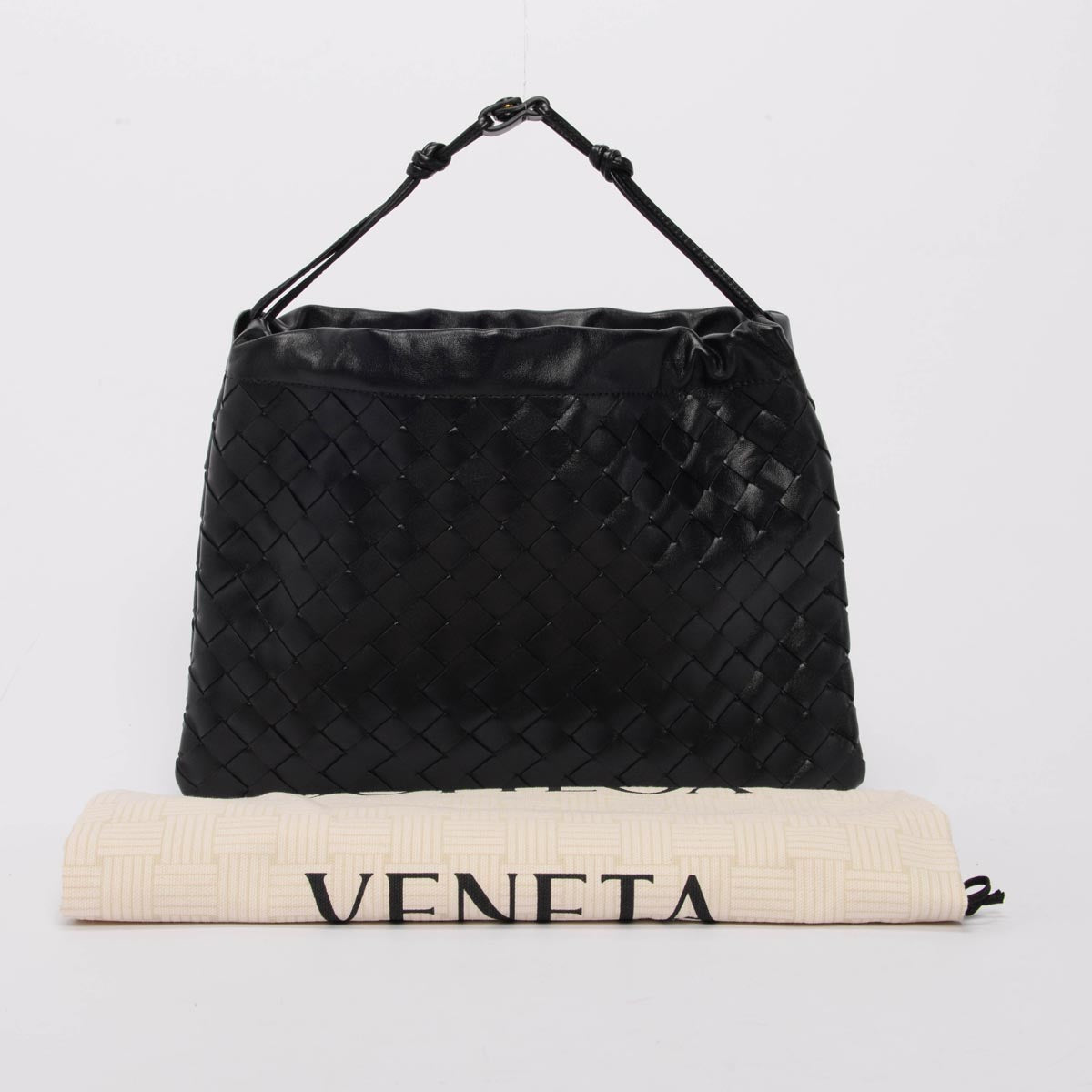 Bottega Veneta Black Intrecciato Medium Dustbag